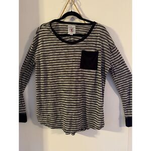 Cole Haan Pinch Maine Classic Jersey Stripe long sleeve T size XL Mens Lobster
